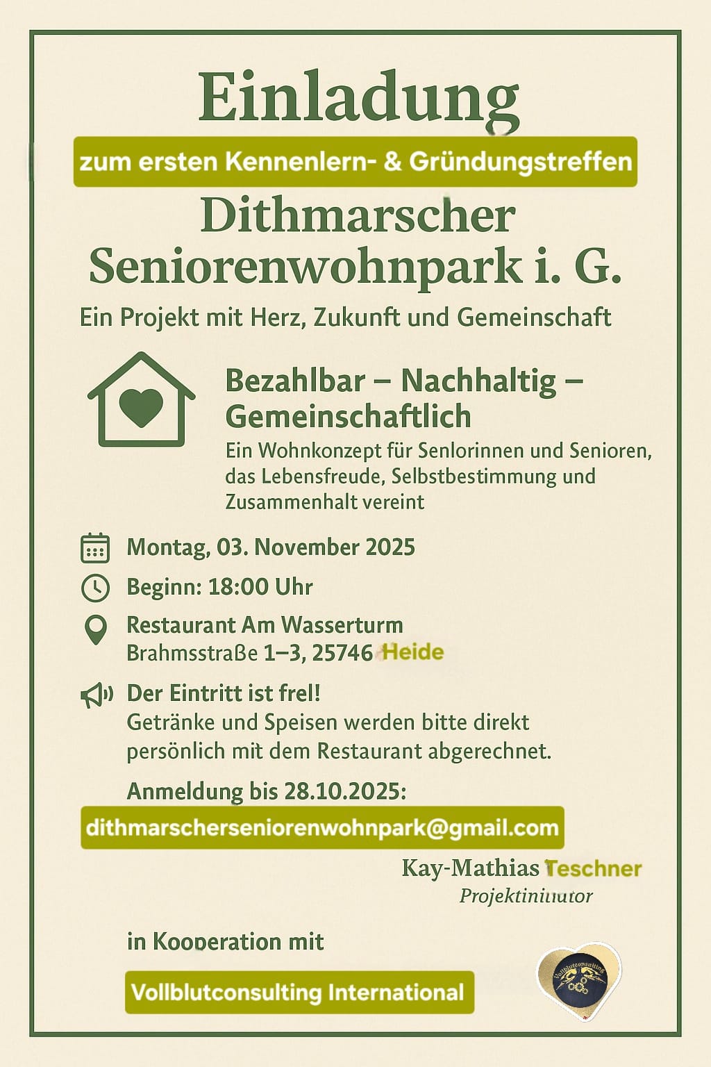 Neues Leben im Alter – mit Vision und Expertise